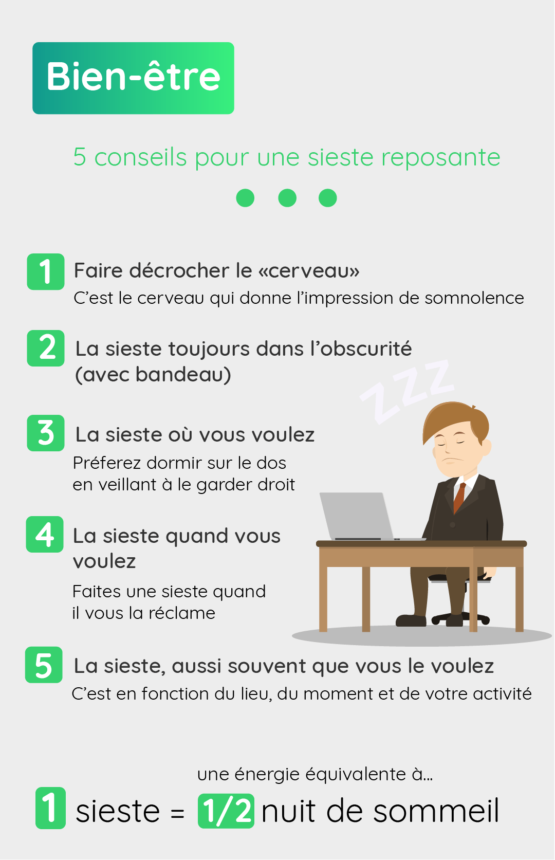 6 - 5 conseils pour une sieste reposante